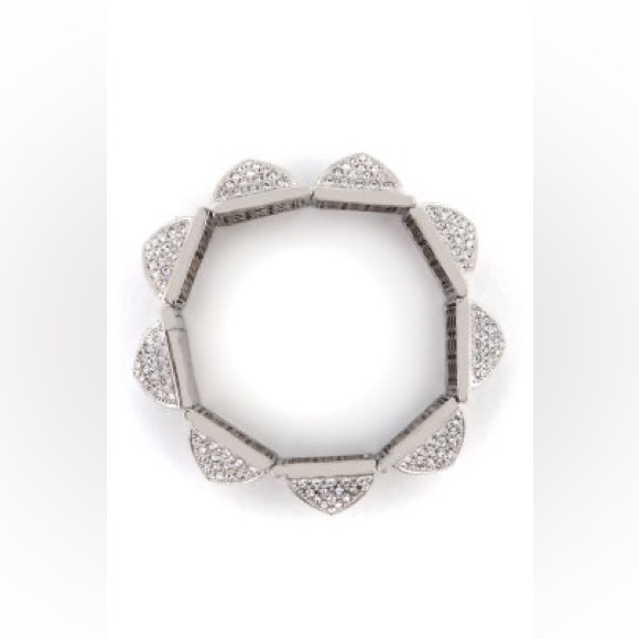 CC Skye Pave Pyramid Stud Bracelet HR10-7 - Picture 3 of 6